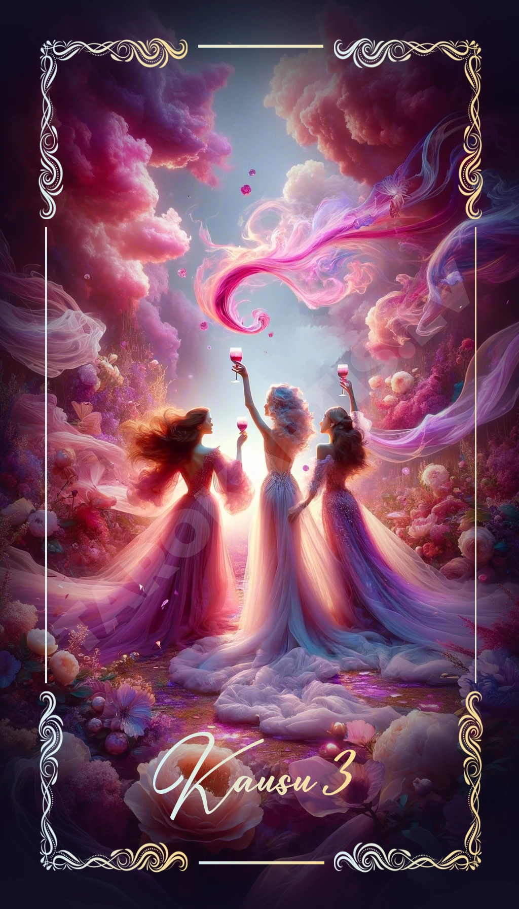 Three of Cups meaning TaroKartis.lv